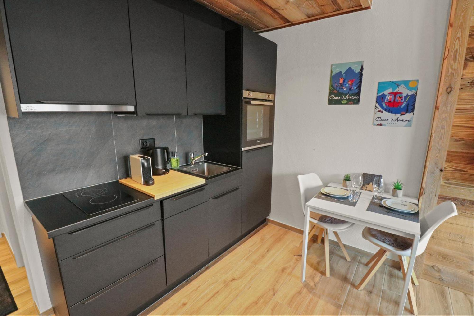 Joli Studio Avec Parking Gratuit Crans-Montana Zewnętrze zdjęcie