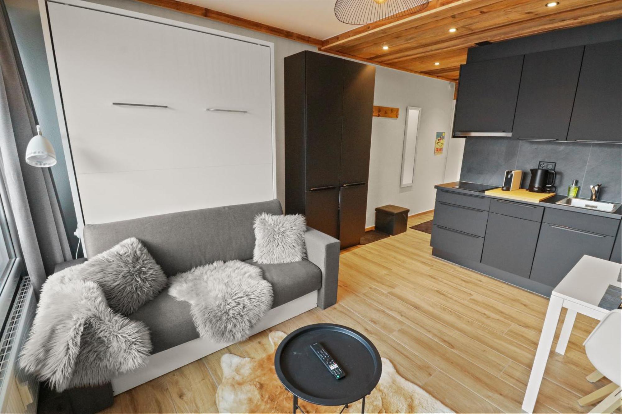 Joli Studio Avec Parking Gratuit Crans-Montana Zewnętrze zdjęcie
